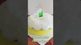 Nono's Homemade Pandan Cloud Cake Coconut Flakes Topping Cream #Shorts