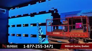 Mur DEL 4mm + Colonne 3mm flexible au Casino W&ocirc;linak | 4mm LED Wall + 3mm Flex Column &ndash; Nummax