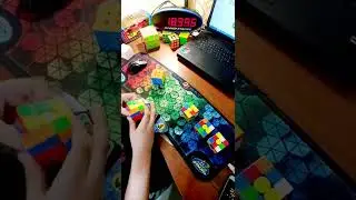 🟧 5 Rubik's Cubes in 50 seconds | 5 кубиков Рубика за 50 секунд