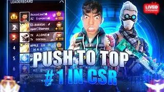 New Season Cs Rank Push To Top 1 GrandMaster 🤩 With Highest Streak Ever 🤯 | Garena - Free Fire