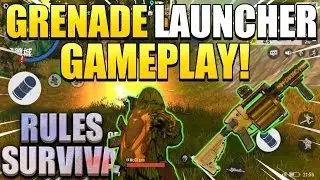 RULES OF SURVIVAL GRENADE LAUNCHER GAMEPLAY! GRENADE LAUNCHER GAMEPLAY ROS! RoS Ep. 17!