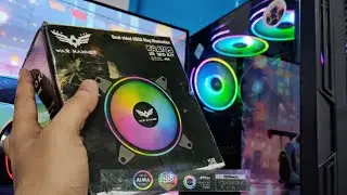 WAR HAMMER Kratos 1500rpm ARGB Case Fan with controller #argb #casefan #rgbfan #gaming