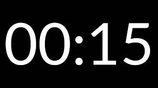 20 Seconds Countdown | Black Screen | No music | 4K Countdown |  Minimal & Distraction Free