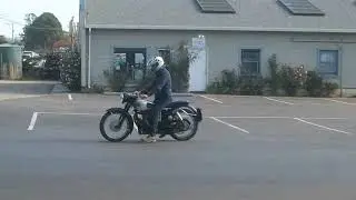 1959 Velocette Venom starting bike, testing clutch disengagement. #9