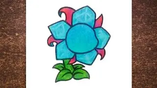 How to Draw Frost Bonnet | Plants vs Zombies 2 | Drawing Flower | Speed Art | Plants Drawing