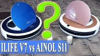 Уборка Chuwi ILIFE V7 🆚 против Ainol A S11 кто убирает лучше - тестовое сравнение