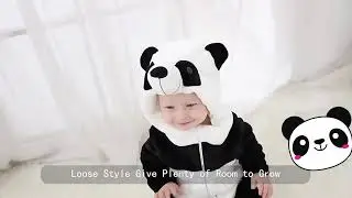 Baby Animal Costume Romper Cosplay Jumpsuit #baby #panda #costume