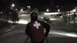 Taking the Toboggan down Thunderbird - Hidden Valley Ski Patrol