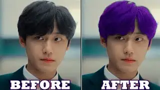 CARA EDIT FOTO DI PICSART ALA OPPA OPPA KOREA - UBAH WARNA RAMBUT