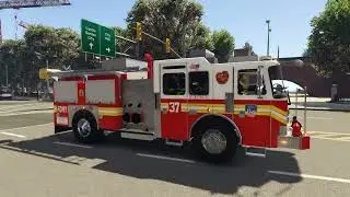 GTA 5   FDNY responds to a small dumpster fire + Bonus Clip