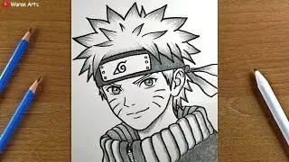 Easy Anime Drawing || How to draw Naruto step-by-step || Easy Drawing for Beginners