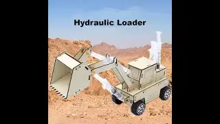 DIY Wooden Hydraulic Loader Toy Educational Science Experiment STEM for Kid