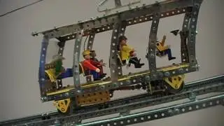 Meccano Model of Mountain Rack Railway