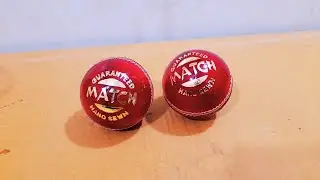 Unboxing and Review of Sports Leather Match Cricket Ball Red Cricket Leather Ball
