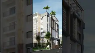 3D Exterior Rendering of Small Apartment in Austin tx #shorts #exteriorrendering #archviz