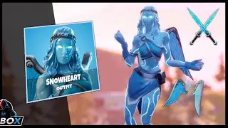 LEAKED &ldquo;SNOWHEART&rdquo; SKIN GAMEPLAY & SHOWCASE!!! (Skin, BackBling & Pickaxe) - Fortnite Battle Royale