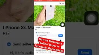 How to Message a Seller/ Buyer in Facebook Marketplace📲💰 #facebook #tutorial #marketplace