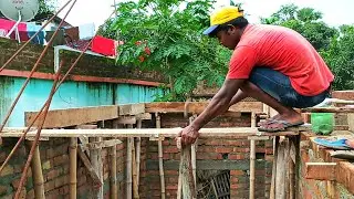 Amazing construction techniques of house roof slab formwork shuttering | roof formwork construction