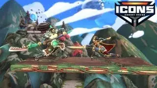 Icons: Combat Arena |  Free-to-play Platform Fighter | Open Beta Gameplay