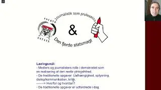 Journalistik som den fjerde statsmagt - indledende