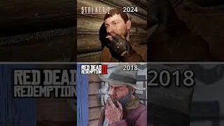 NPC Smoking Comparison - RDR 2 (2018) VS S.T.AL.K.E.R 2 (2024)