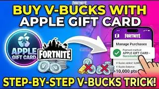 How to Use Apple Gift Card to Buy VBUCKS | Buy VBUCKS on Fortnite with Apple Gift Card