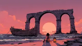 Medieval Sunset on the Beach🌅｜Relaxing Fantasy Music for Study & Calm📝🍀