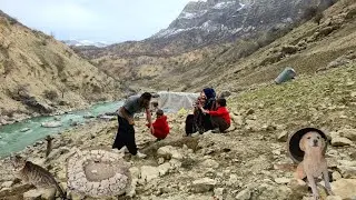 Nomadic life 🌄 | Building a toilet in mountainous nature 🚽