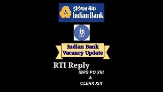 𝗜𝗡𝗗𝗜𝗔𝗡 𝗕𝗔𝗡𝗞 , 𝐈𝐁𝐏𝐒 𝐏𝐎 & 𝐂𝐋𝐄𝐑𝐊 𝐕𝐚𝐜𝐚𝐧𝐜𝐲 𝐔𝐩𝐝𝐚𝐭𝐞𝐬 𝟐𝟎𝟐𝟑 #ibpspo #ibpsclerk2023#indianbank#vacancyupdates