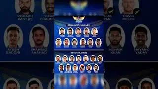 Lucknow Supergiant Strongest Playing 11 vs Bench Player #ipl2025 #luknowsupergiants #lsg