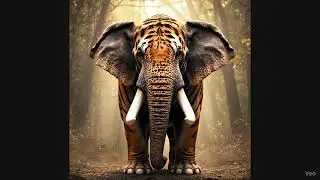 Hybrid Animal after collide tiger and Elephant #hybridanimals