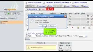 Deleting tables from a database with phpMyAdmin (Flipper Host)