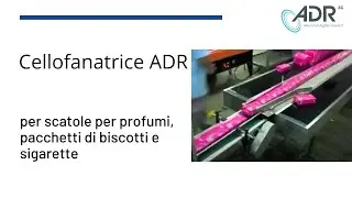 Cellofanatrice per scatole per profumi, pacchetti di biscotti e sigarette