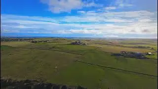 Drone Footage, Scapa Beach, Orkney Islands, Scotland, UK