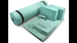 Sivan Health and Fitness Yoga Set 6-Piece&ndash; Includes 1/2 Ultra Thick NBR Exercise Mat, 2 Yoga Blocks