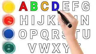 Learn Alphabet A to Z | Tracing + Coloring + Drawing for Kids | ABC Writing Practice