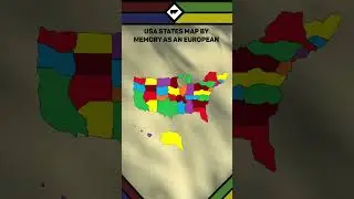 🎨 USA DRAWN BY AN EUROPEAN WITH MS PAINT 🎨 #SHORTS