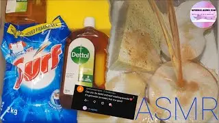 ASMR _ Request #15 fail✨ Dettol & Surf laundry powder🧺 Fake rinsing with saved cleaners 
