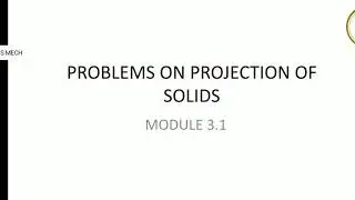 Projection of square prism inclined to vp