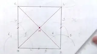Como fazer um quadrado com régua e compasso.
