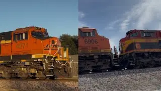 BNSF 4271 Geometry Train + BNSF 3791 - Carrollton, TX (January 7, 2026) #bnsf 