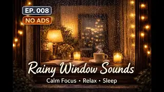 Rainy Window Sounds 🌧️ Cozy Night Rain for Sleep, Focus & Relaxation (No Ads) | EP. 008
