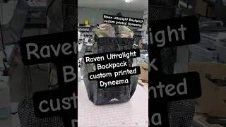 Raven Ultralight Backpackcustom printed Dyneema #hikinggear #backpackinggear #hilltoppacks