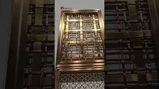 What is this exquisite wall made of? #ansus#architecture #metalmesh