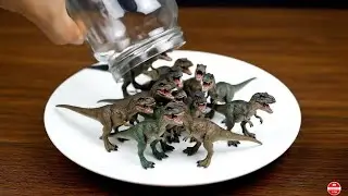 Realistic Mini Dinosaurs in a Jar 🦖 | ASMR Jurassic Compilation