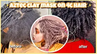 THIS CHANGED MY NATURAL HAIR! (I used the Aztec Clay Mask on my 4c hair & face) || Chid Favs