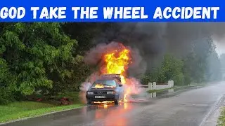 Driver crashes after letting 'God take the wheel' | BIZARRE INCIDENT