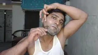 ASMR fast beard shaving but not barber shop