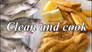Sandbass clean and cook