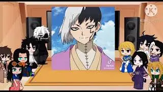 Fandoms react to Gen Asagiri || 10/10 || DR. STONE